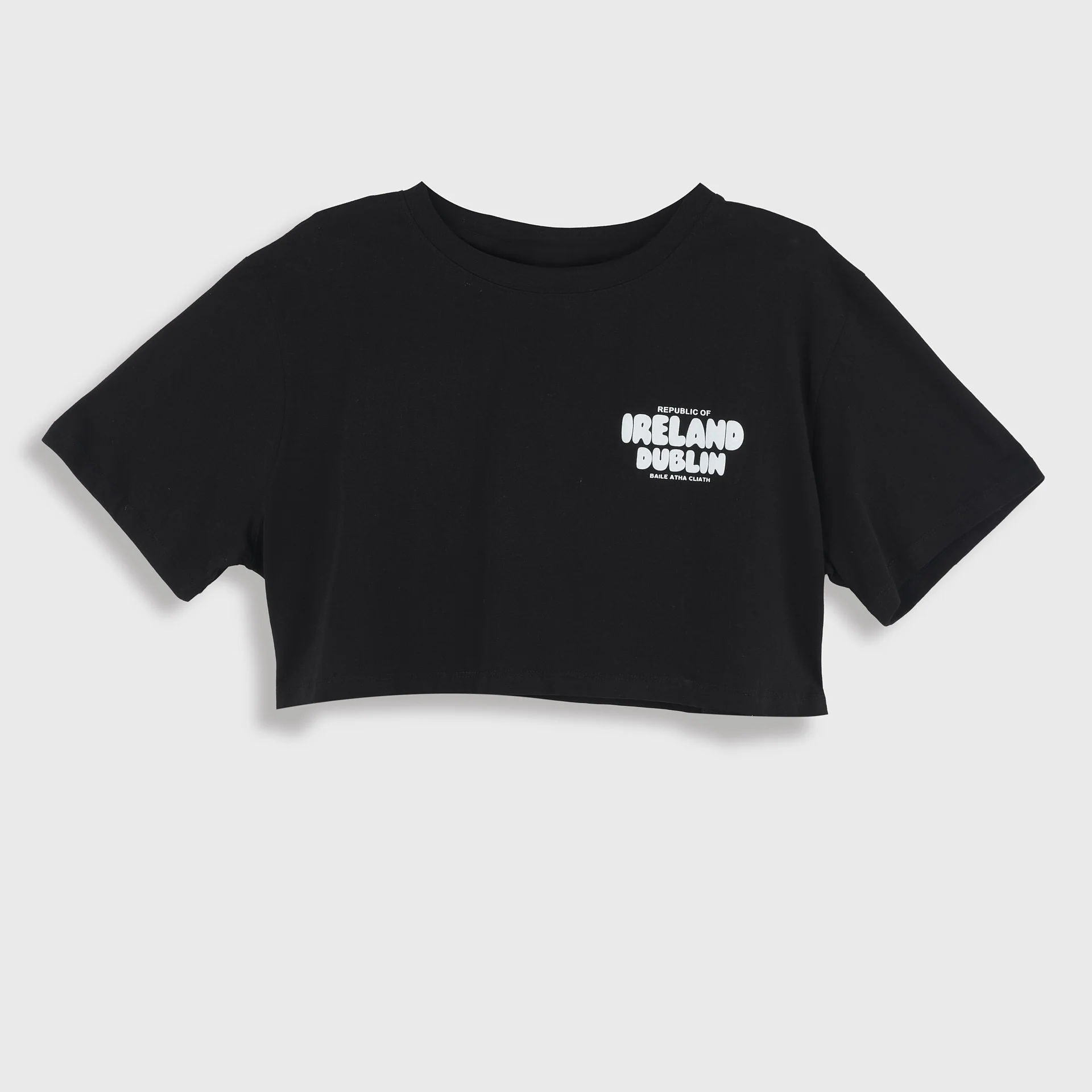 Ireland Dublin Groovy Lady Crop Top Boxy Tee