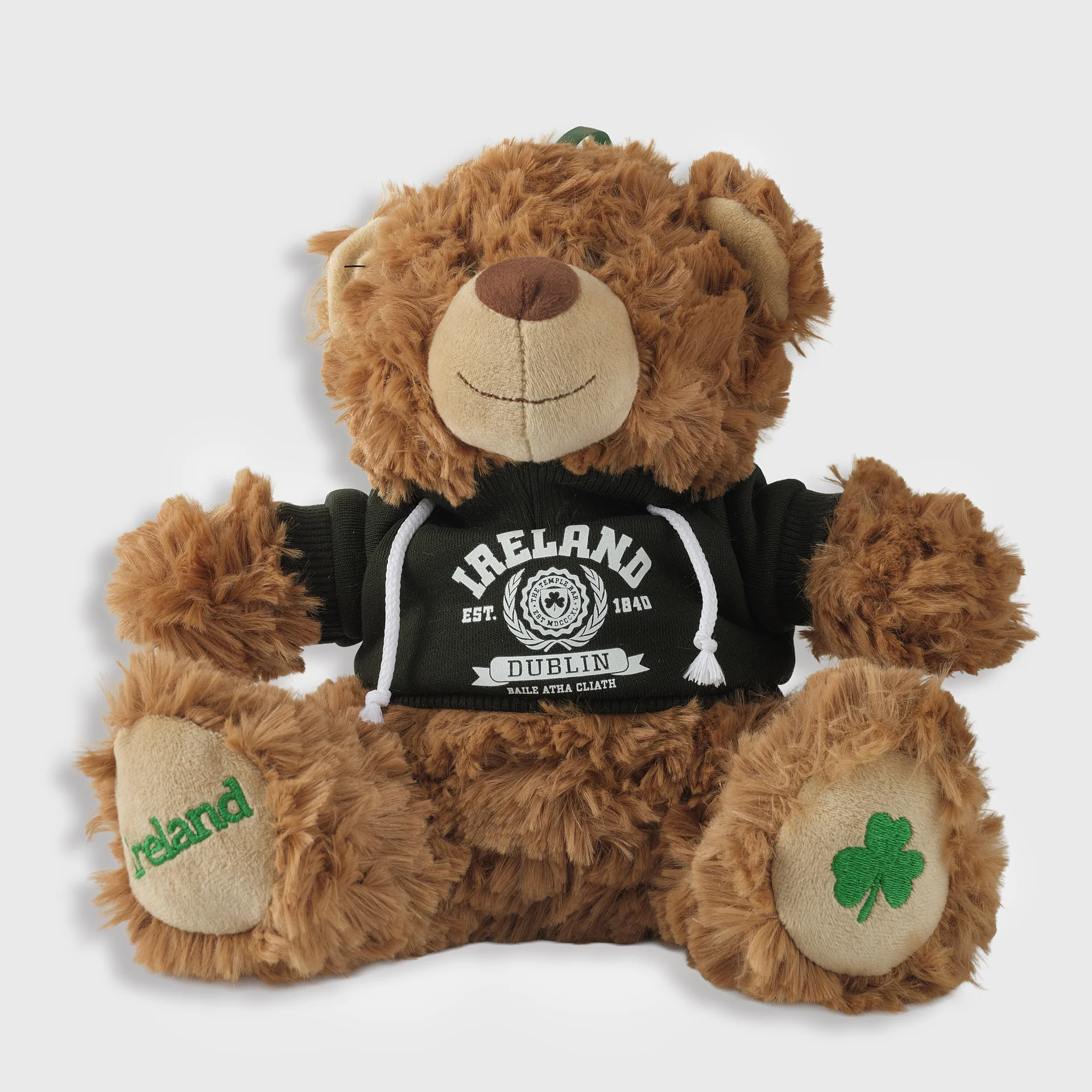 Teddy Bear Green Ireland Hoodie - Image 2